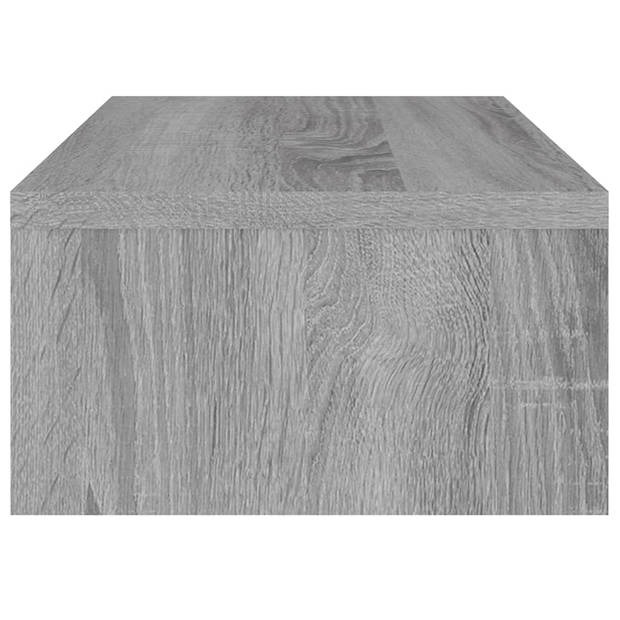 vidaXL Monitorstandaard 42x24x13 cm bewerkt hout grijs sonoma eiken