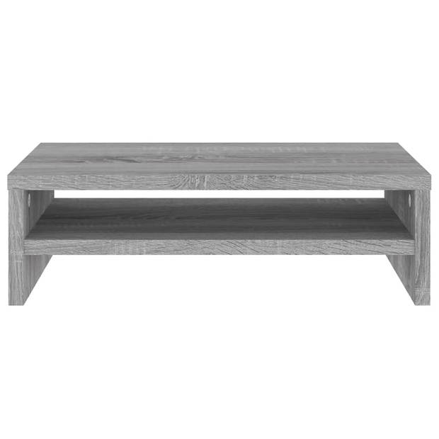 vidaXL Monitorstandaard 42x24x13 cm bewerkt hout grijs sonoma eiken