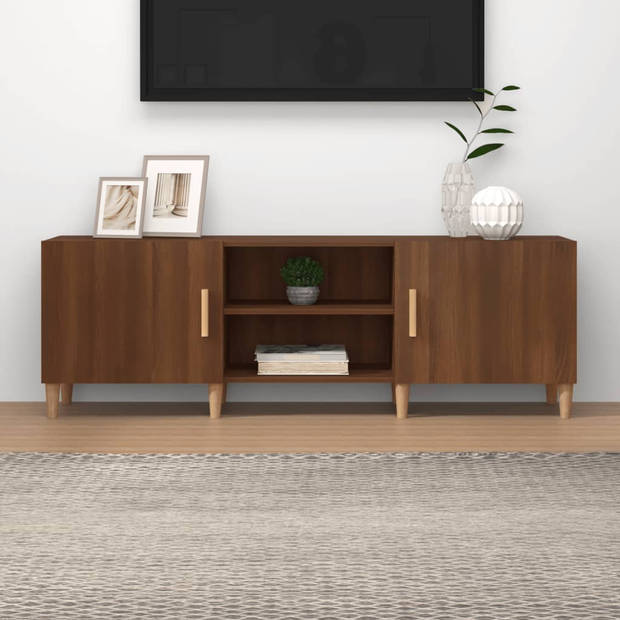 The Living Store TV-meubel - Classic - TV-kast - 150x30x50cm - Bruineiken