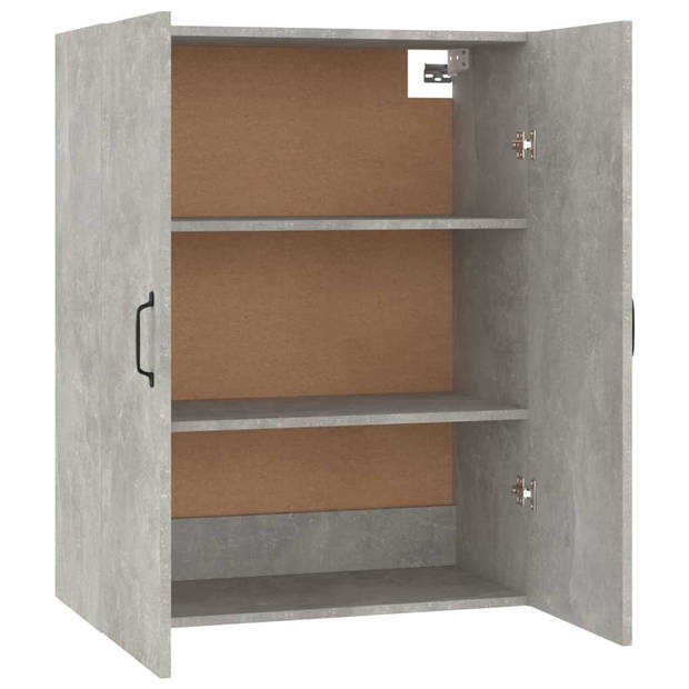 vidaXL Hangkast 69,5x34x90 cm bewerkt hout betongrijs