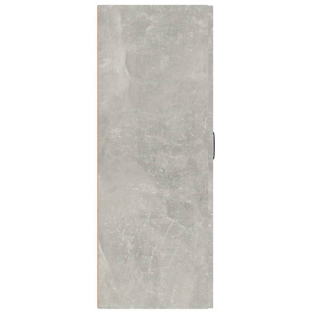 vidaXL Hangkast 69,5x34x90 cm bewerkt hout betongrijs