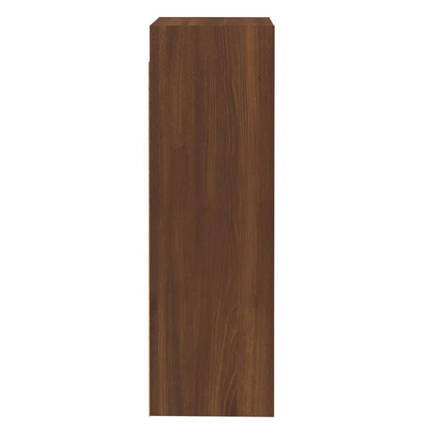 vidaXL Tv-meubelen 2 st 30,5x30x90 cm bewerkt hout bruin eikenkleur