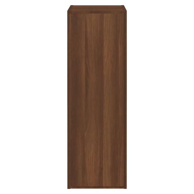 vidaXL Tv-meubel 30,5x30x90 cm bewerkt hout bruin eikenkleur