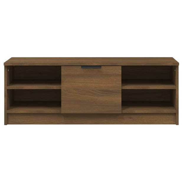 vidaXL Tv-meubel 102x35,5x36,5 cm bewerkt hout bruin eikenkleur