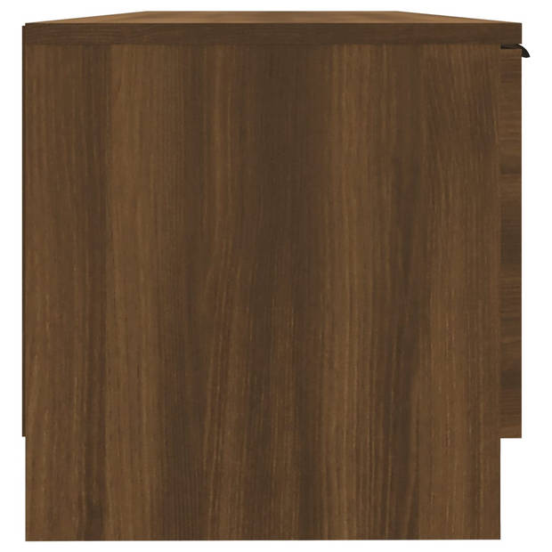 vidaXL Tv-meubel 102x35x36,5 cm bewerkt hout bruin eikenkleur