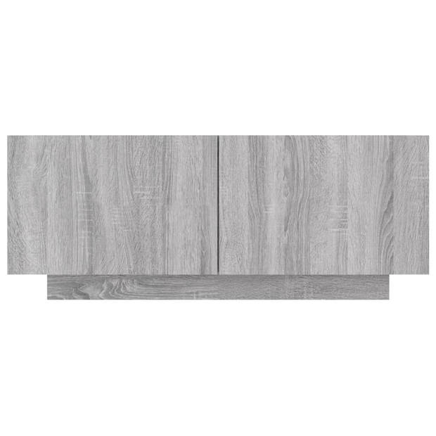 vidaXL Tv-meubel 100x35x40 cm bewerkt hout grijs sonoma eikenkleurig