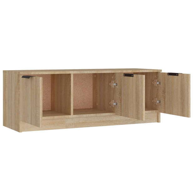 vidaXL Tv-meubel 102x35x36,5 cm bewerkt hout sonoma eikenkleurig