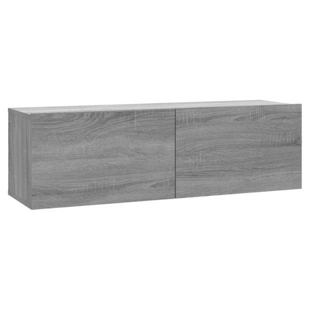 vidaXL Tv-wandmeubel 100x30x30 cm bewerkt hout grijs sonoma eikenkleur