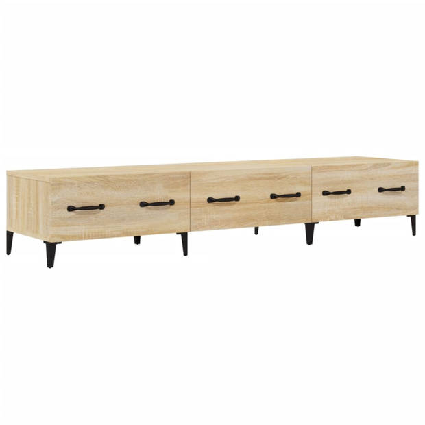 vidaXL Tv-meubel 150x34,5x30 cm bewerkt hout sonoma eikenkleurig