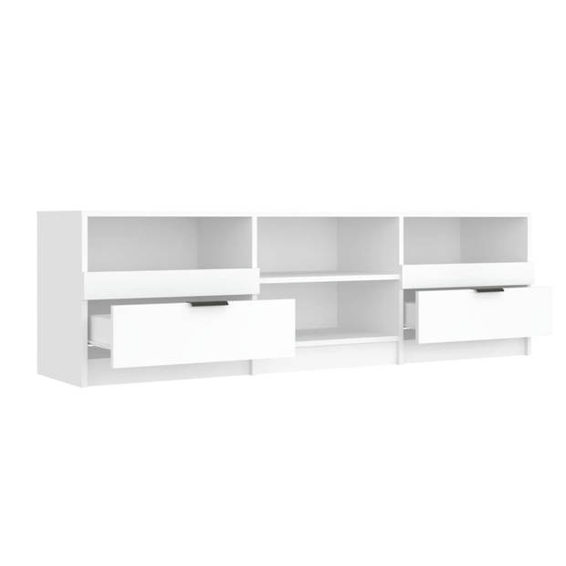 vidaXL Tv-meubel 150x33,5x45 cm bewerkt hout wit