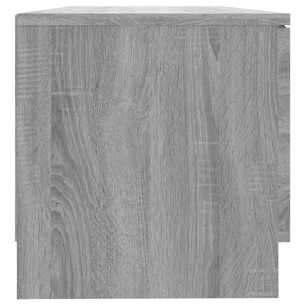 vidaXL Tv-meubel 80x35x36,5 cm bewerkt hout grijs sonoma eikenkleurig