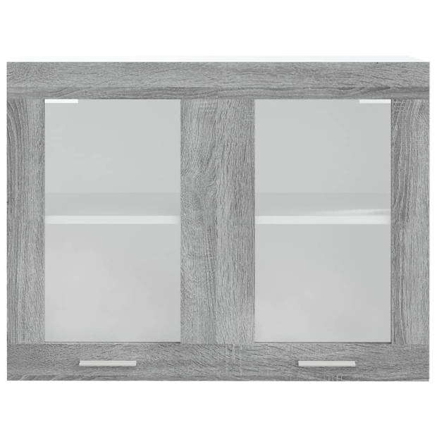 vidaXL Hangkast 80x31x60 cm bewerkt hout grijs sonoma eikenkleurig