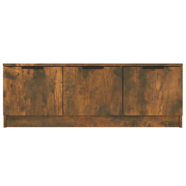 vidaXL Tv-meubel 102x35x36,5 cm bewerkt hout gerookt eikenkleurig