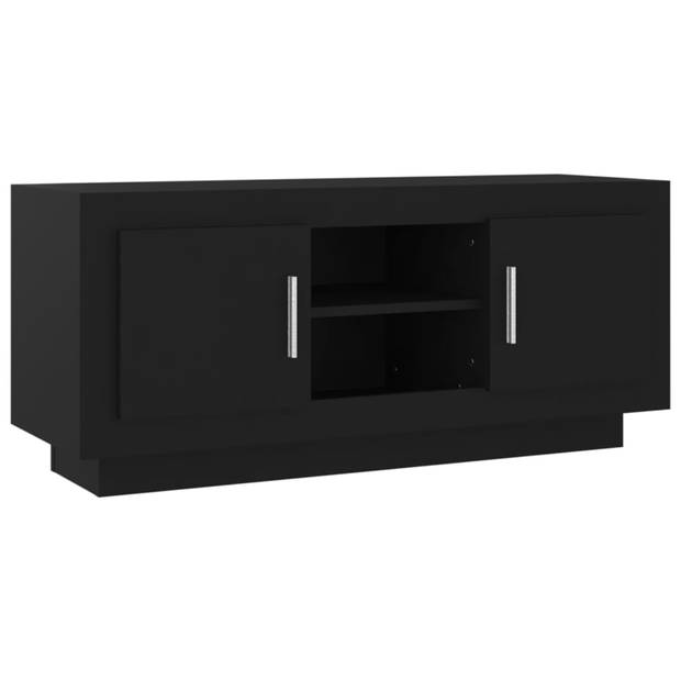 vidaXL Tv-meubel 102x35x45 cm bewerkt hout zwart