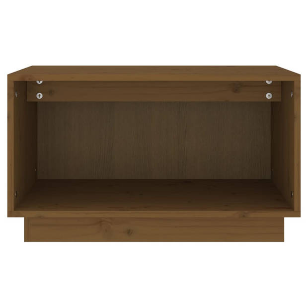 vidaXL Tv-meubel 60x35x35 cm massief grenenhout honingbruin