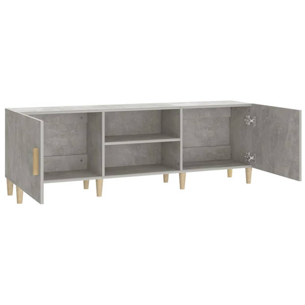 vidaXL Tv-meubel 150x30x50 cm bewerkt hout betongrijs