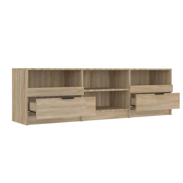 vidaXL Tv-meubel 150x33,5x45 cm bewerkt hout sonoma eikenkleurig