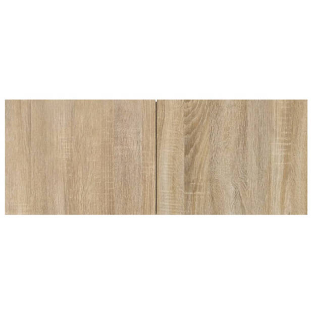 vidaXL Tv-meubels 4 st 80x30x30 cm bewerkt hout sonoma eikenkleurig