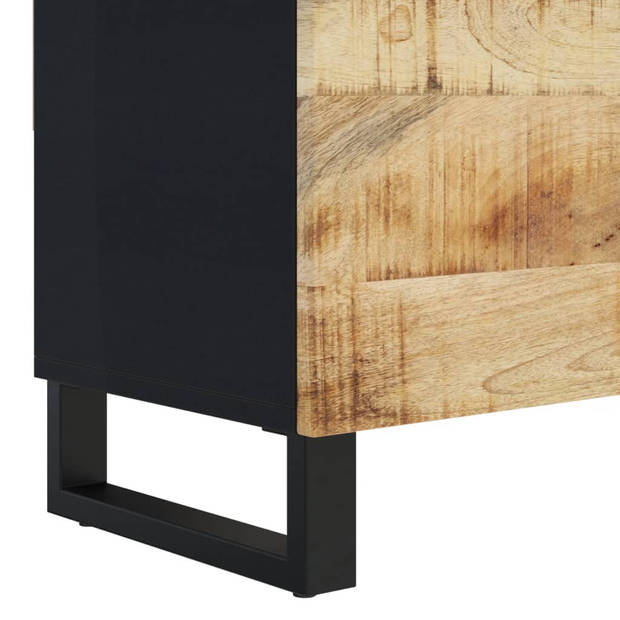 The Living Store Industrieel TV-meubel - Massief mangohout - 105 x 33 x 46 cm