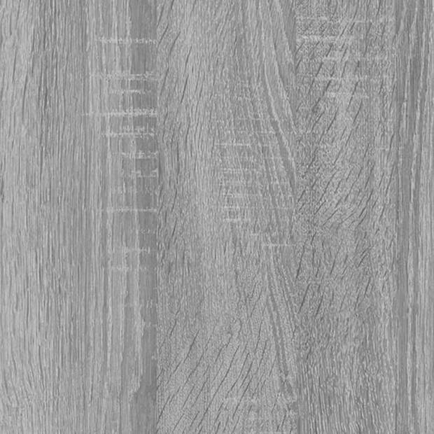 vidaXL Schoenenkast 59x17x169 cm bewerkt hout grijs sonoma eikenkleur