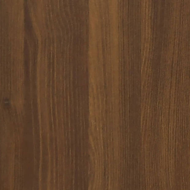 vidaXL Badkamerspiegel 60x10,5x37 cm bewerkt hout bruin eikenkleur