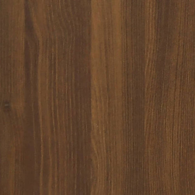 vidaXL Badkamermeubelset bewerkt hout bruin eikenkleur