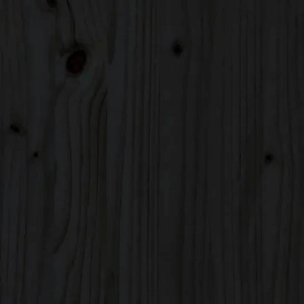 vidaXL Haardhoutrek 108x64,5x77 cm massief grenenhout zwart