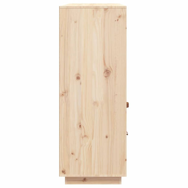 vidaXL Hoge kast 100x40x108,5 cm massief grenenhout