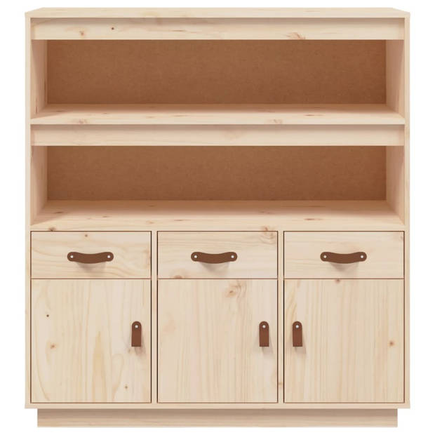 The Living Store Houten dressoir - 100 x 40 x 108.5 cm - Massief grenenhout