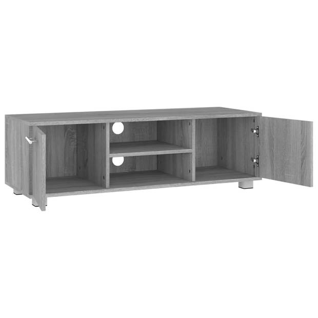 vidaXL Tv-meubel 110x40x35 cm bewerkt hout grijs sonoma eikenkleurig