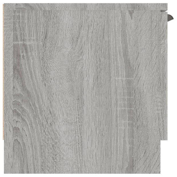 vidaXL Tv-meubel 102x35x36,5 cm bewerkt hout grijs sonoma eikenkleurig