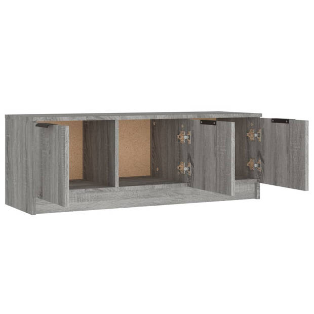 vidaXL Tv-meubel 102x35x36,5 cm bewerkt hout grijs sonoma eikenkleurig