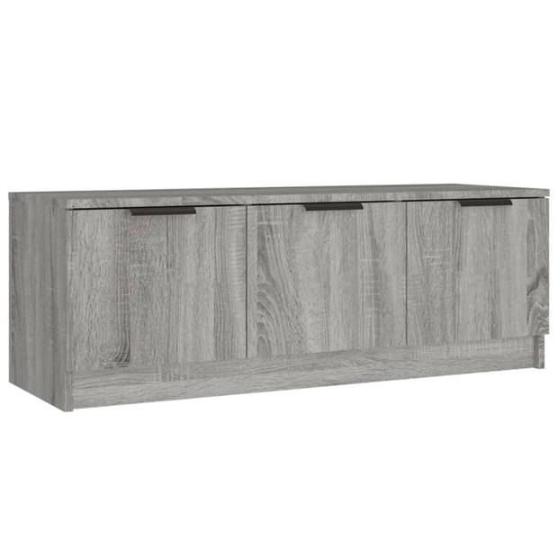 vidaXL Tv-meubel 102x35x36,5 cm bewerkt hout grijs sonoma eikenkleurig