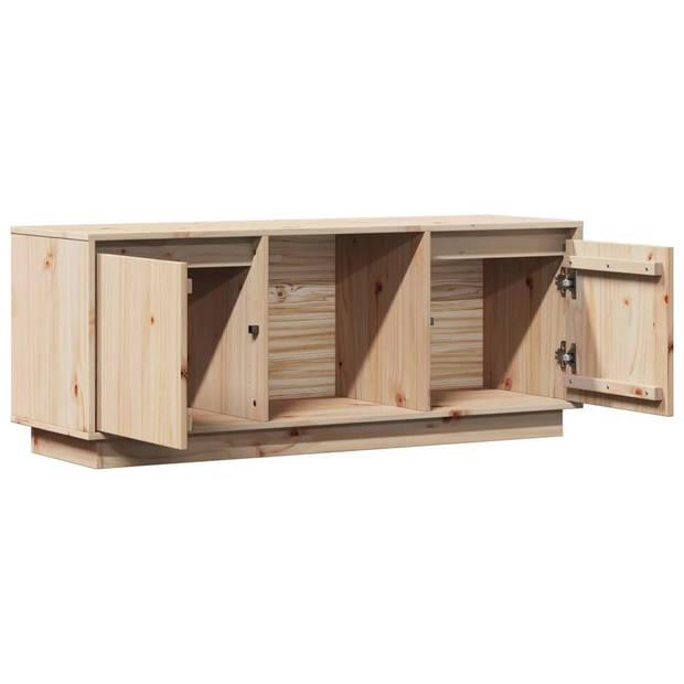 vidaXL Tv-meubel 110,5x35x44 cm massief grenenhout