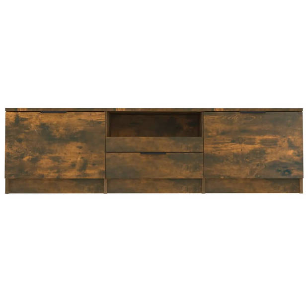 vidaXL Tv-meubel 140x35x40 cm bewerkt hout gerookt eikenkleurig