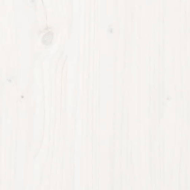 vidaXL Handdoekenrek 23x18x110 cm massief grenenhout wit