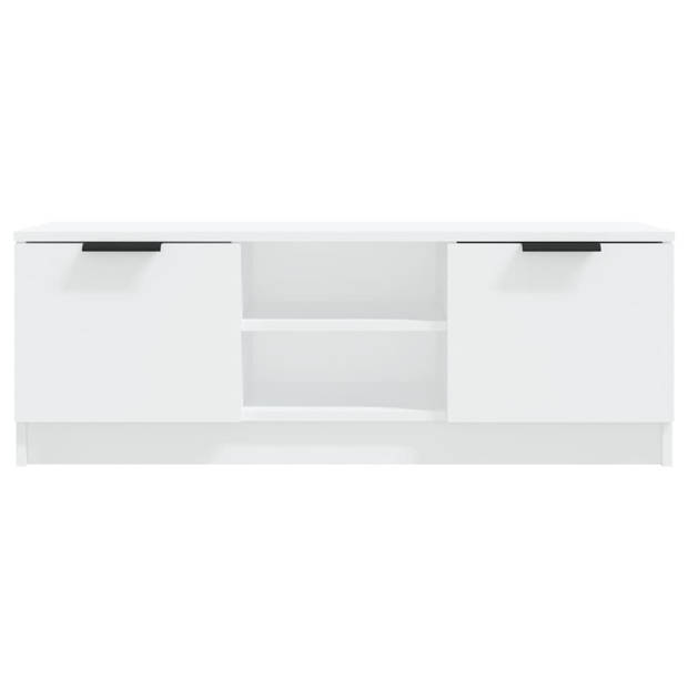 The Living Store TV-meubel - Televisiemeubel - 102 x 35 x 36.5 cm - Wit