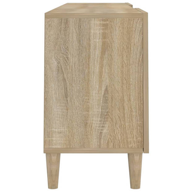 vidaXL Tv-meubel 150x30x50 cm bewerkt hout sonoma eikenkleurig