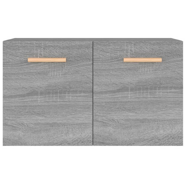 The Living Store wandkast - - Kasten - 60x36.5x35 cm - Grijs sonoma eiken