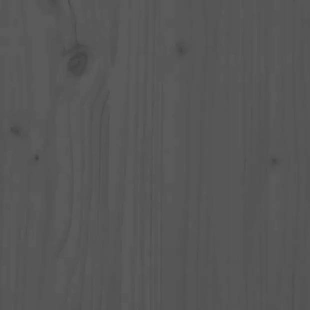 vidaXL Halbankje 80x40x43 cm massief grenenhout grijs
