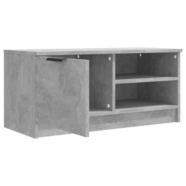 vidaXL Tv-meubels 2 st 80x35x36,5 cm bewerkt hout betongrijs