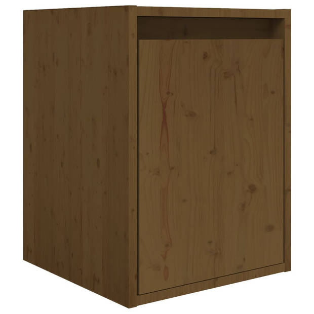 The Living Store Tv-meubel set - Grenenhout - Honingbruin - 60x30x35cm - 30x30x40cm - 30x30x60cm