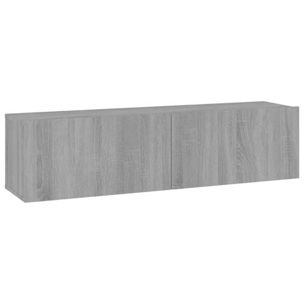 vidaXL Tv-wandmeubel 120x30x30 cm bewerkt hout grijs sonoma eiken