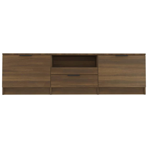 vidaXL Tv-meubel 140x35x40 cm bewerkt hout bruineikenkleurig