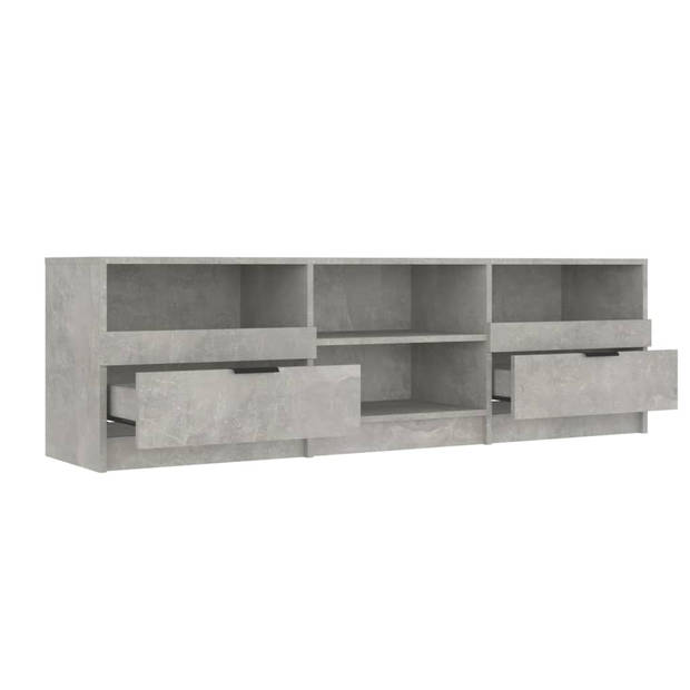 vidaXL Tv-meubel 150x33,5x45 cm bewerkt hout betongrijs