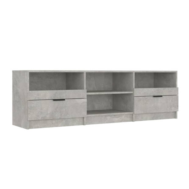 vidaXL Tv-meubel 150x33,5x45 cm bewerkt hout betongrijs