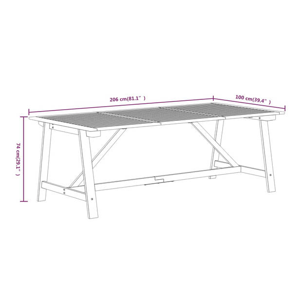 The Living Store Eethoek Tuinstoelen Set 8 Massief Acaciahout - Poly Rattan 206x100x74 cm