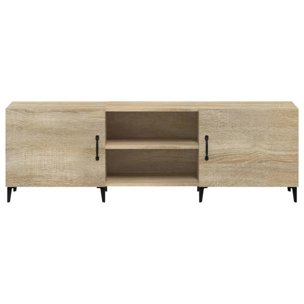 The Living Store TV-Kast - Sonoma Eiken - 150 x 30 x 50 cm - Sterk hout - Voldoende opbergruimte