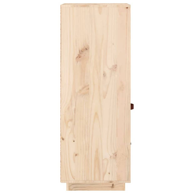 vidaXL Hoge kast 34x40x108,5 cm massief grenenhout