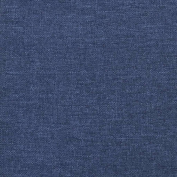 vidaXL Voetenbank 45x29,5x35 cm stof en kunstleer blauw